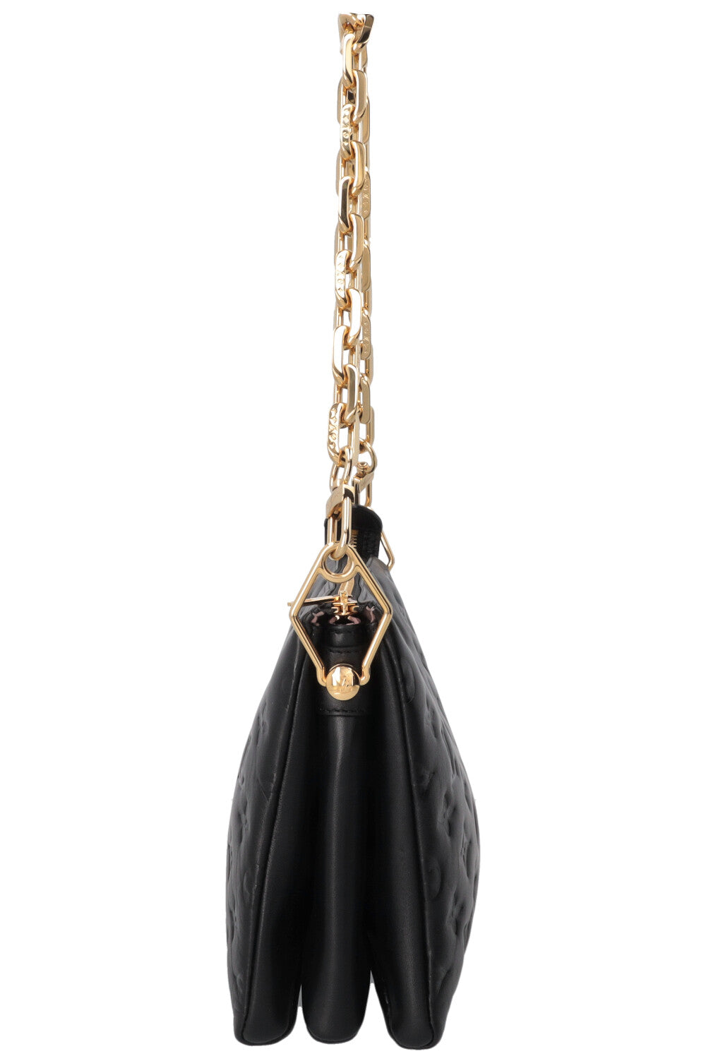 LOUIS VUITTON Coussin Bag PM Leather Black