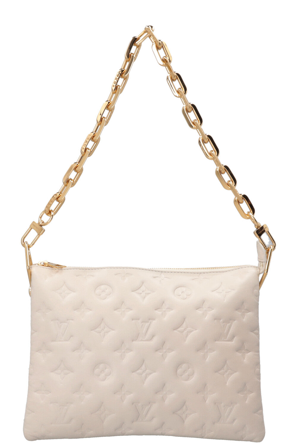 LOUIS VUITTON Coussin PM Lambskin White