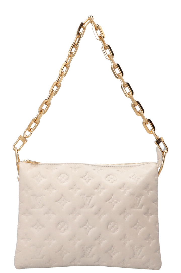 LOUIS VUITTON Coussin PM Lambskin White