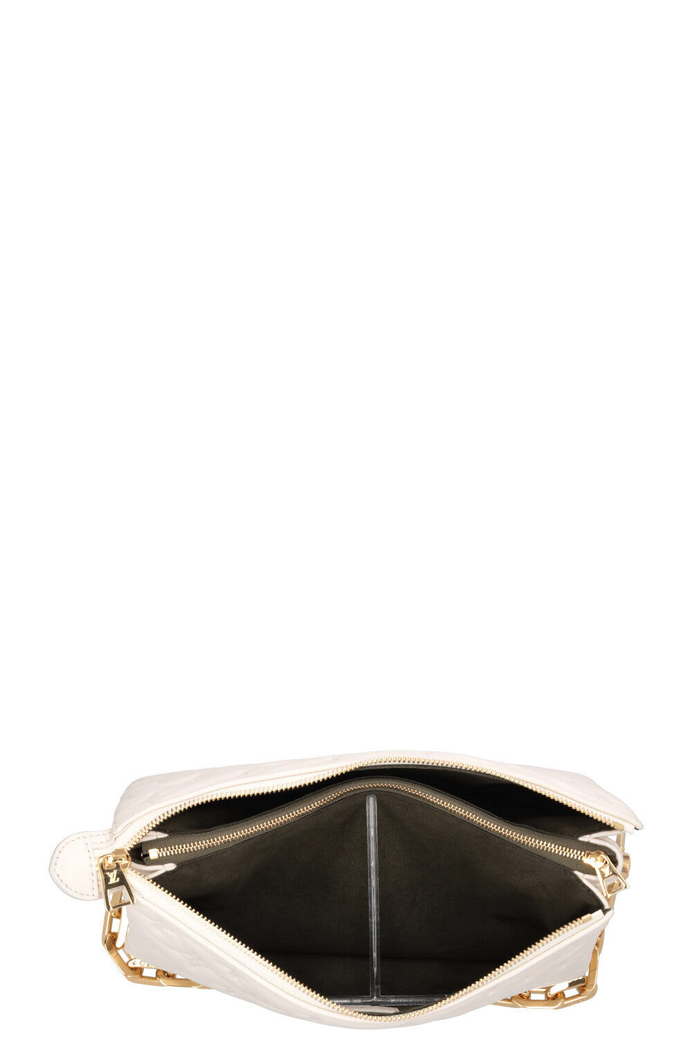 LOUIS VUITTON Coussin PM Lambskin White