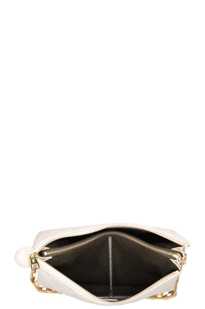 LOUIS VUITTON Coussin PM Lambskin White