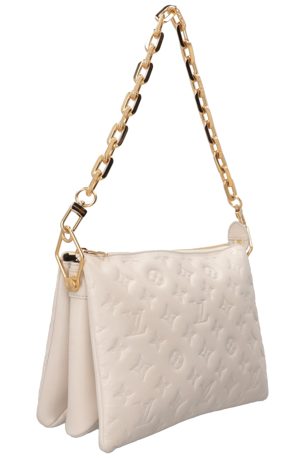 LOUIS VUITTON Coussin PM Lambskin White