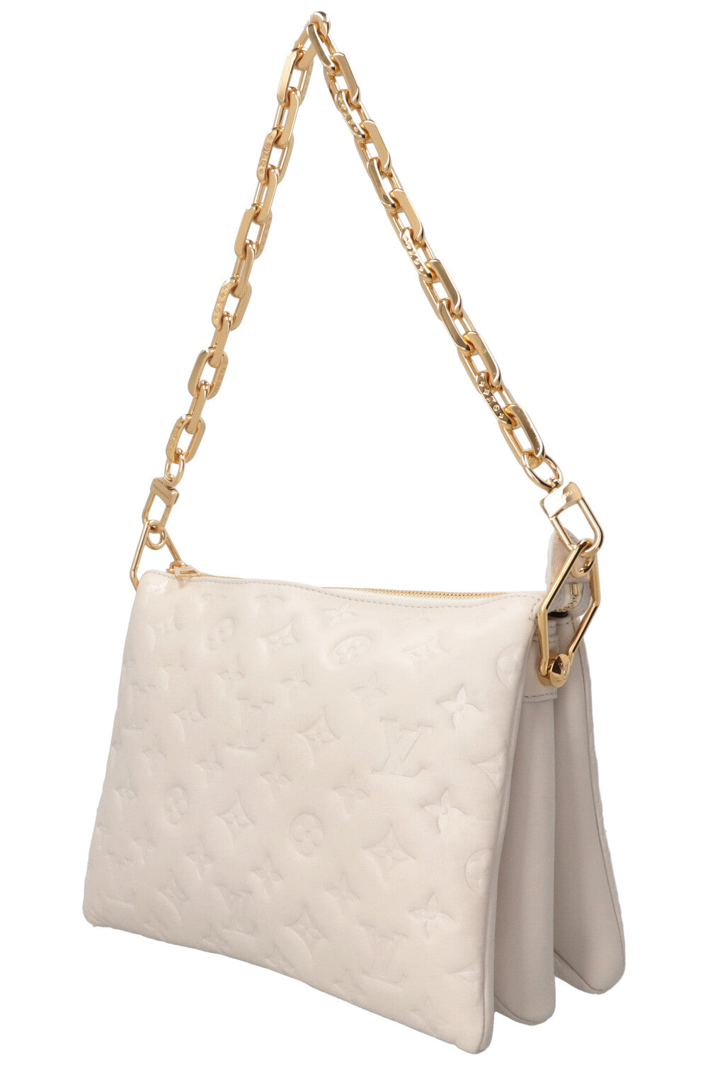 LOUIS VUITTON Coussin PM Lambskin White
