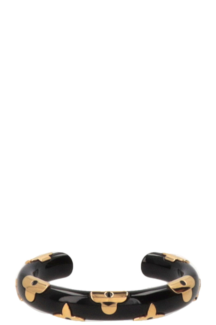 LOUIS VUITTON Bracelet Daily Monogram Noir Doré