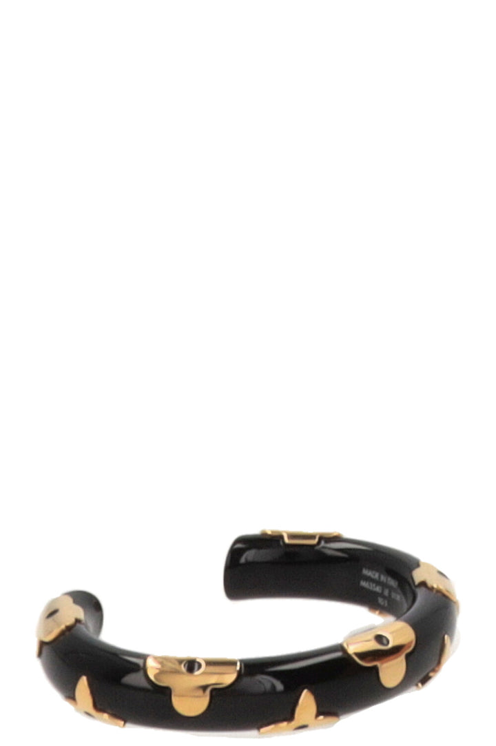 LOUIS VUITTON Bracelet Daily Monogram Noir Doré