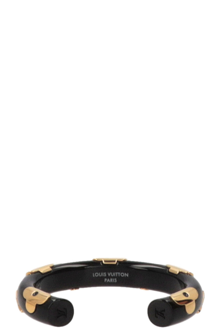 LOUIS VUITTON Bracelet Daily Monogram Noir Doré