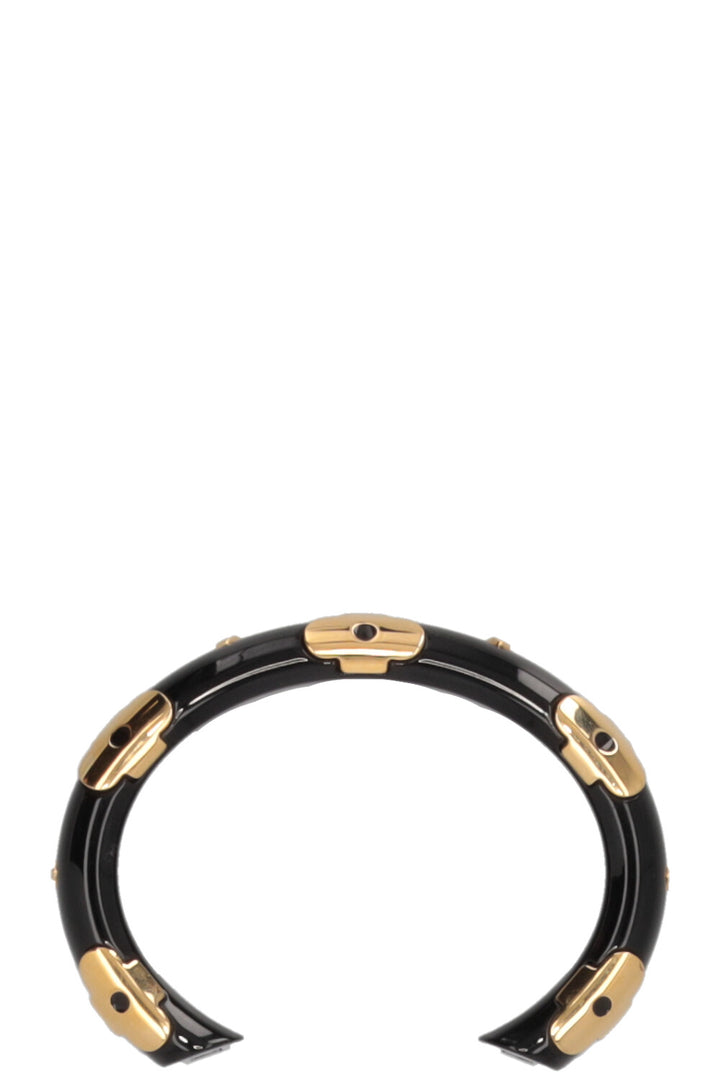 LOUIS VUITTON Bracelet Daily Monogram Noir Doré