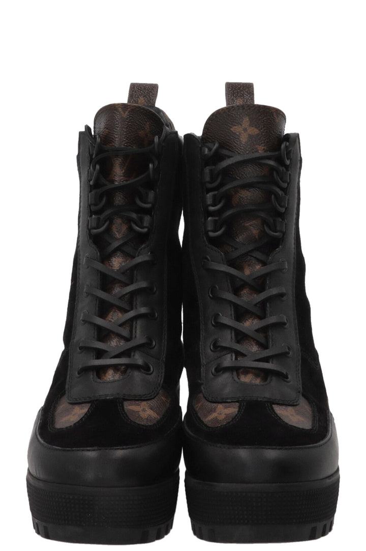 Bottines Desert Laureate LOUIS VUITTON en cuir de veau noir