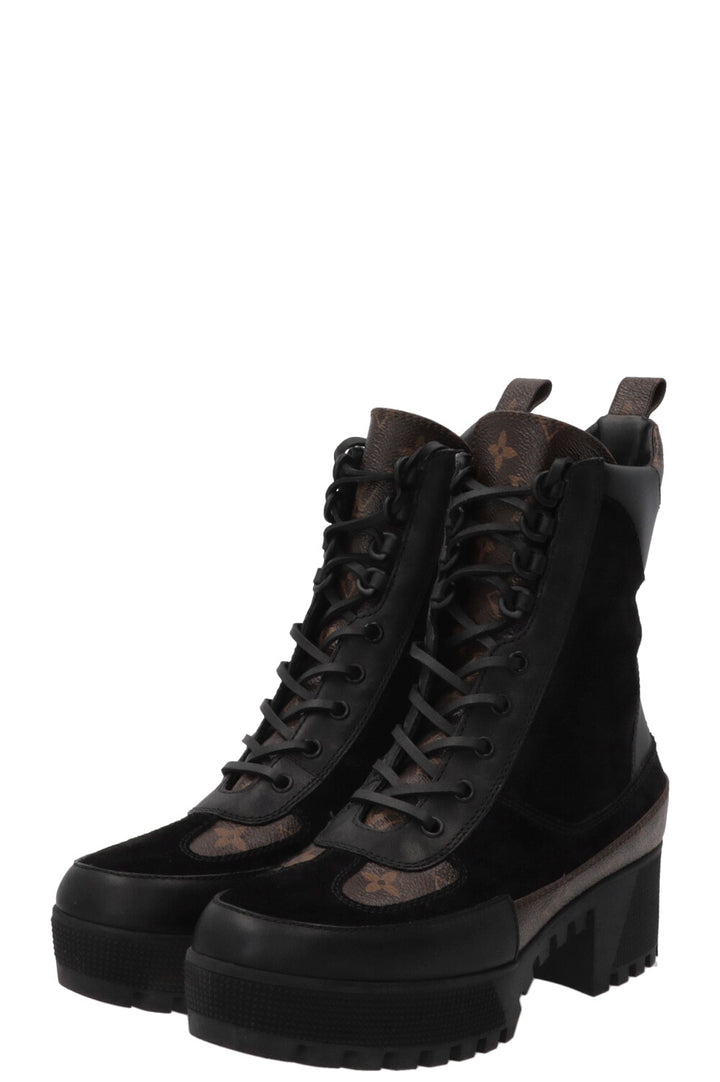 Bottines Desert Laureate LOUIS VUITTON en cuir de veau noir