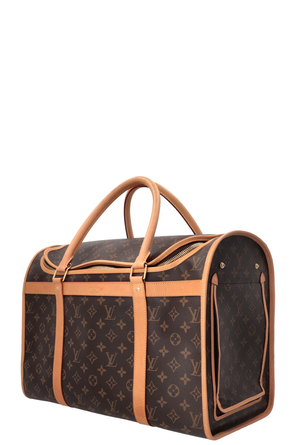 LOUIS VUITTON Dog Bag MNG Canvas