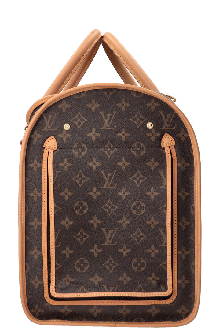 LOUIS VUITTON Dog Bag MNG Canvas