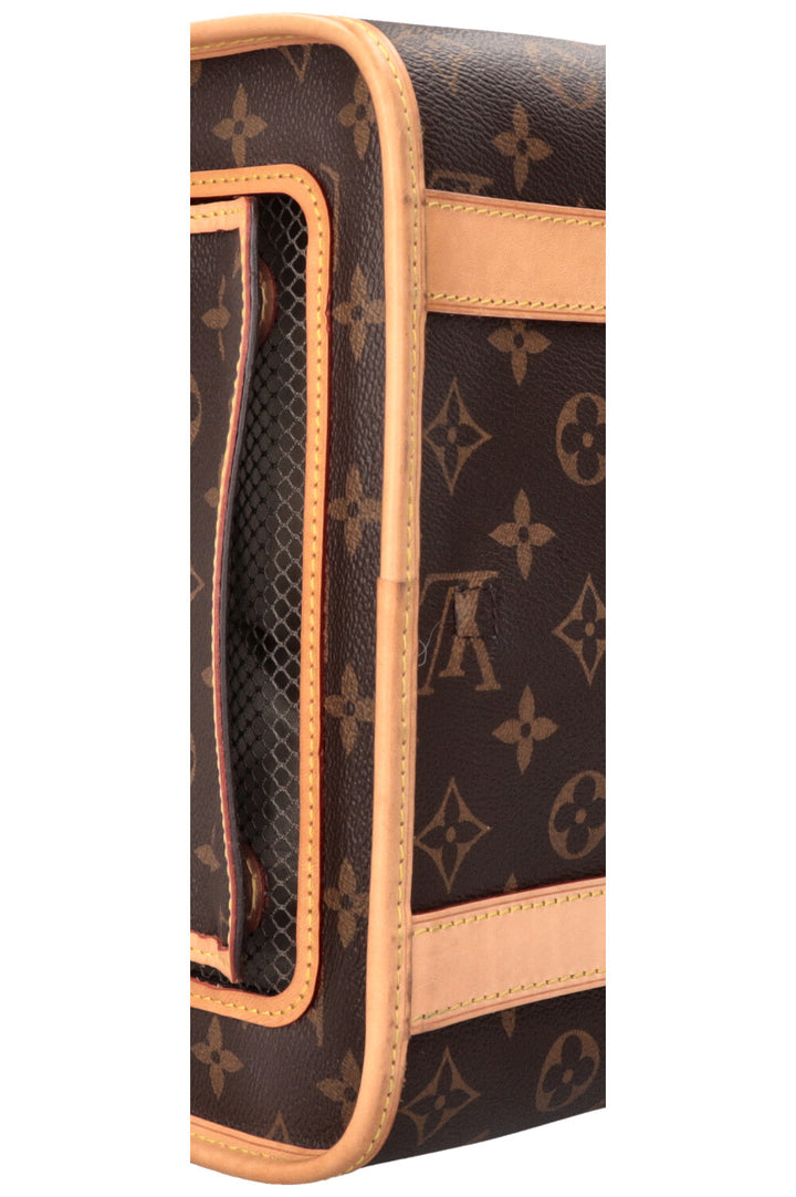 LOUIS VUITTON Dog Bag MNG Canvas