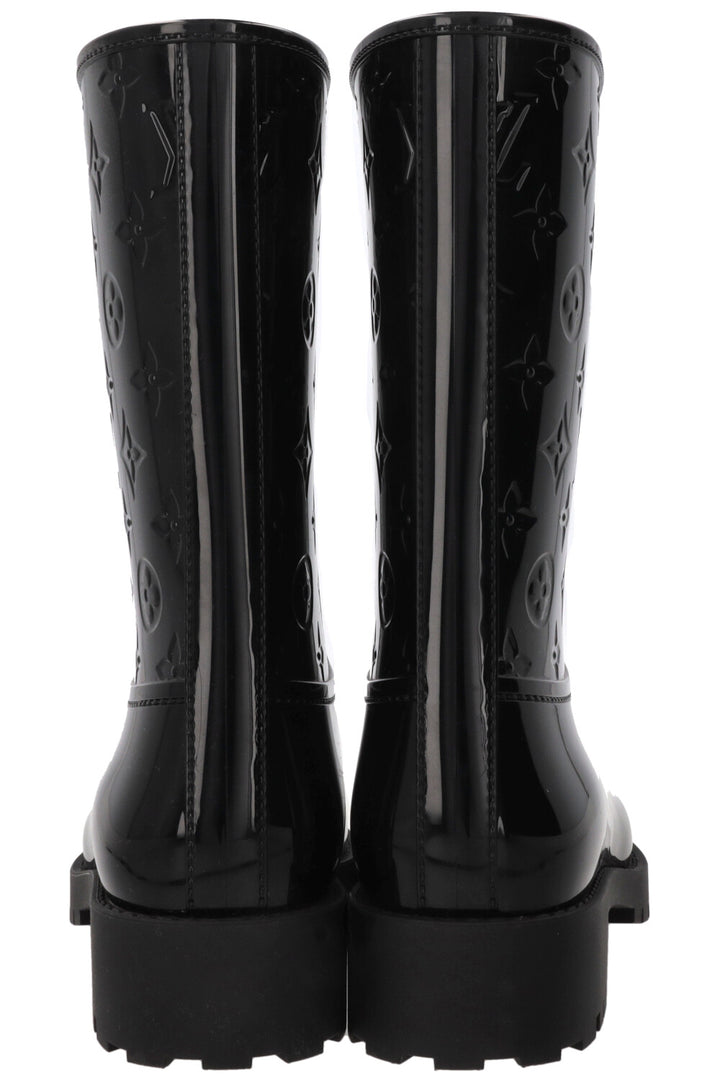 LOUIS VUITTON Drops Rubber Boots Black