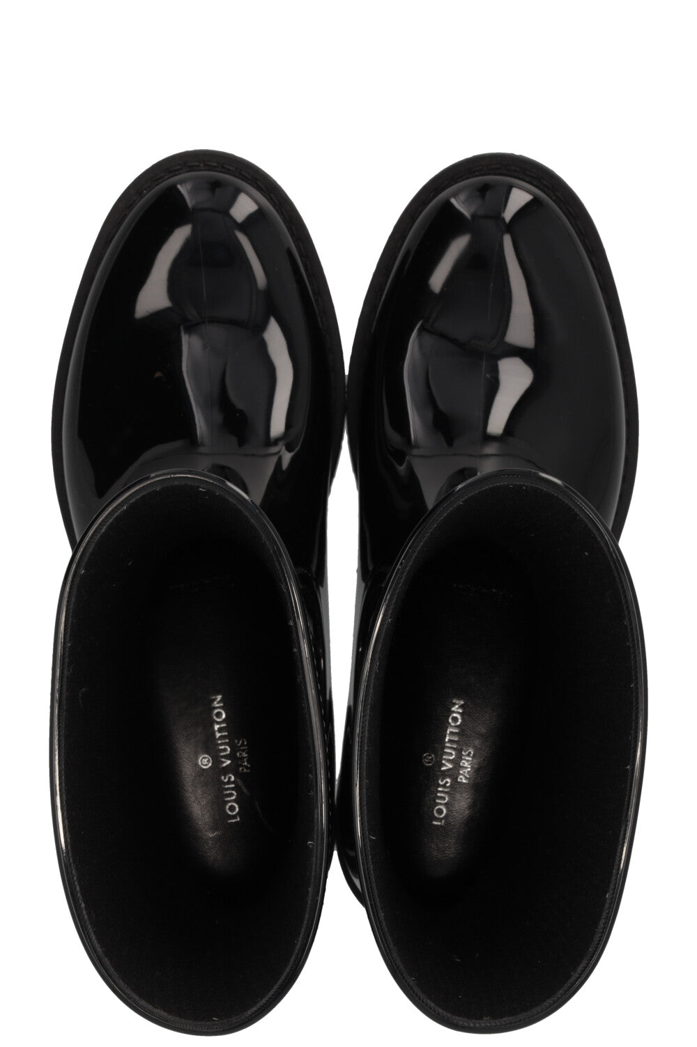 LOUIS VUITTON Drops Rubber Boots Black