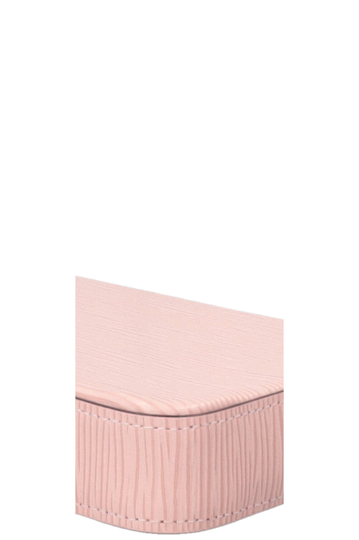 LOUIS VUITTON Felicie Pochette Cuir Epi Rose Ballerine