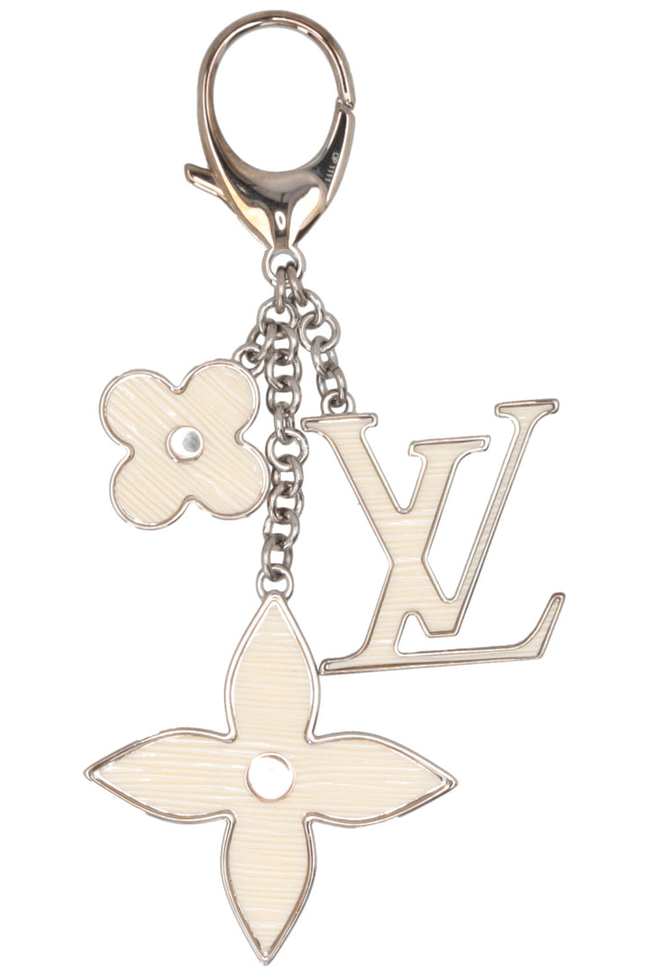 LOUIS VUITTON Fleur d'Epi Key Ring Epi Silver
