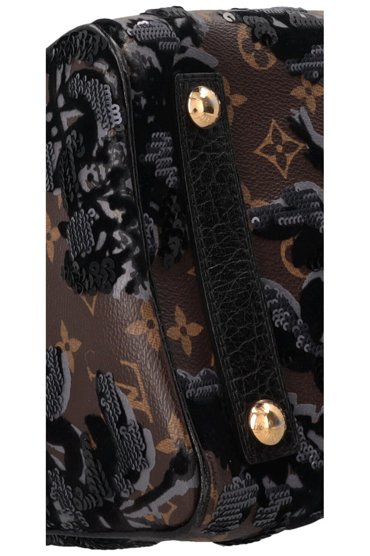 LOUIS VUITTON Fleur de Jais Speedy 30 Canvas Brown