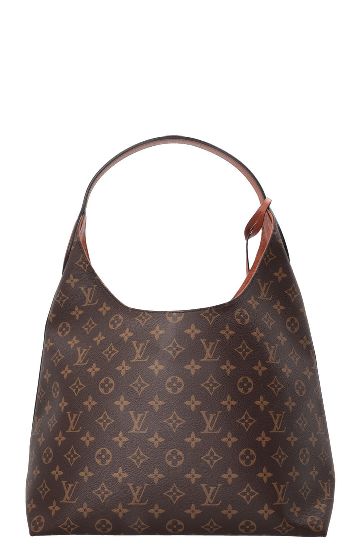 LOUIS VUITTON Sac Hobo Flower MNG Canvas