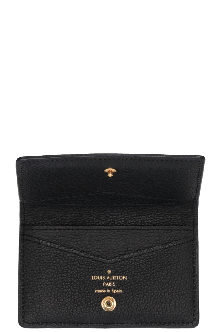 Porte-cartes pliable LOUIS VUITTON en cuir Empreinte noir