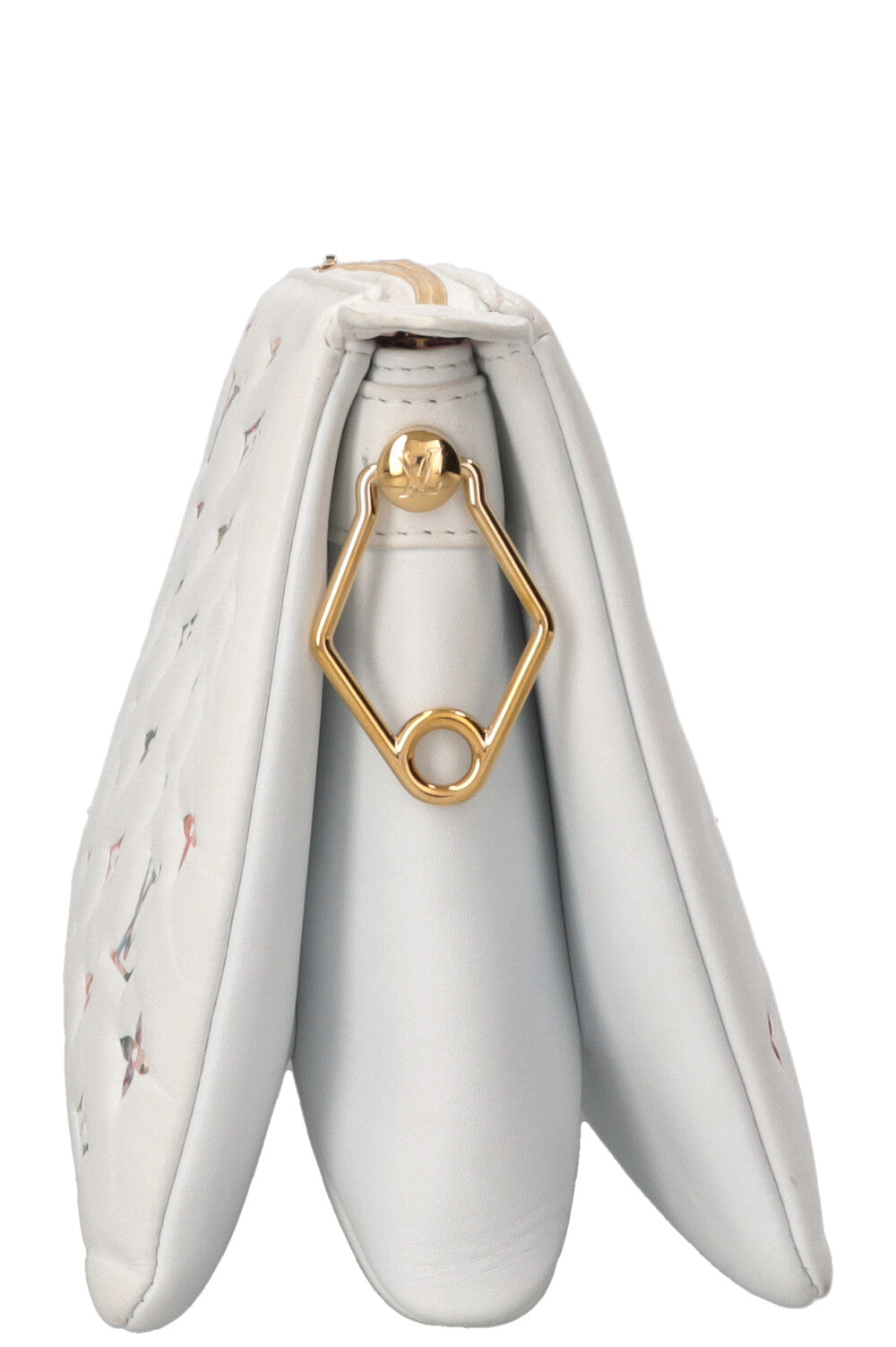 LOUIS VUITTON Garden Coussin PM Leather White Multicolor