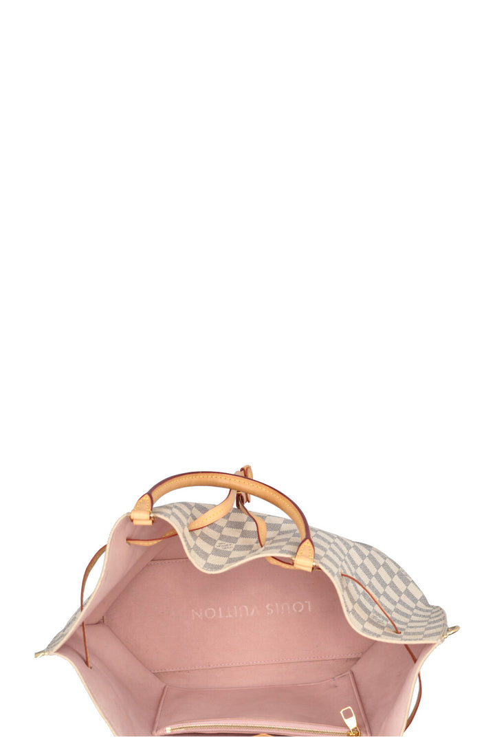 LOUIS VUITTON Girolata Shoulder Bag Damier Azur White