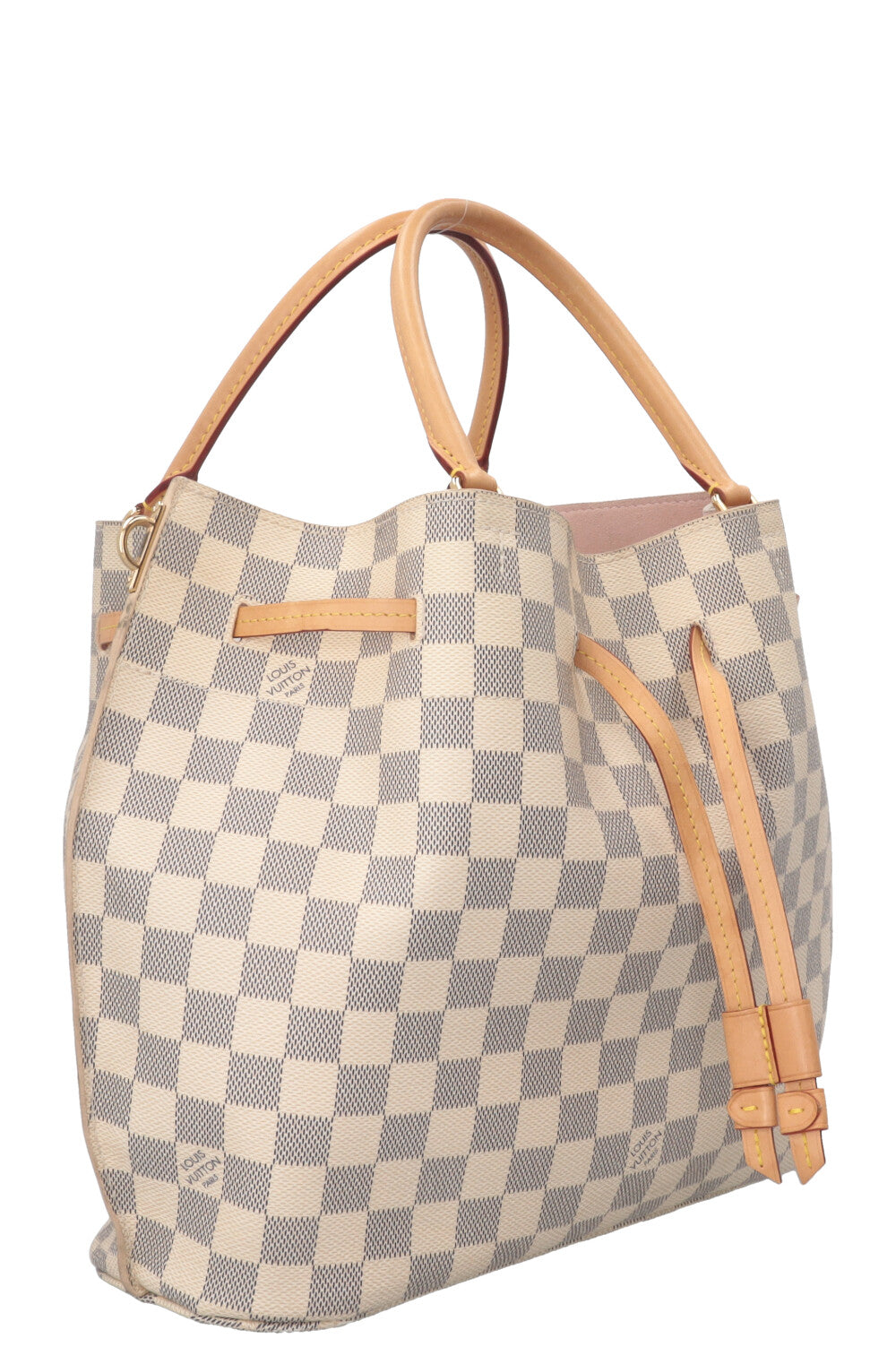 LOUIS VUITTON Girolata Shoulder Bag Damier Azur White