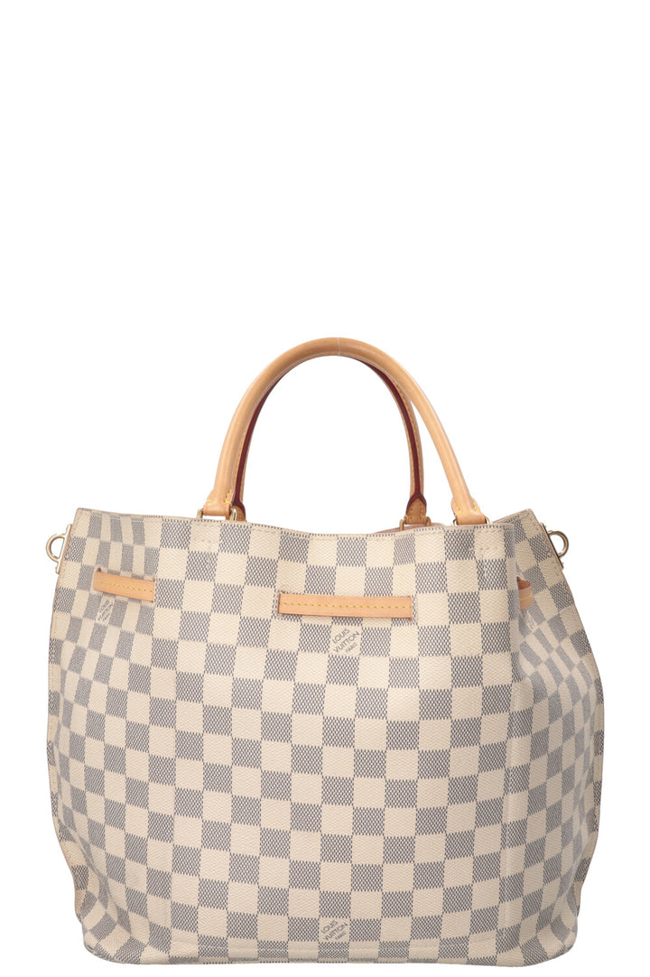 LOUIS VUITTON Girolata Shoulder Bag Damier Azur White
