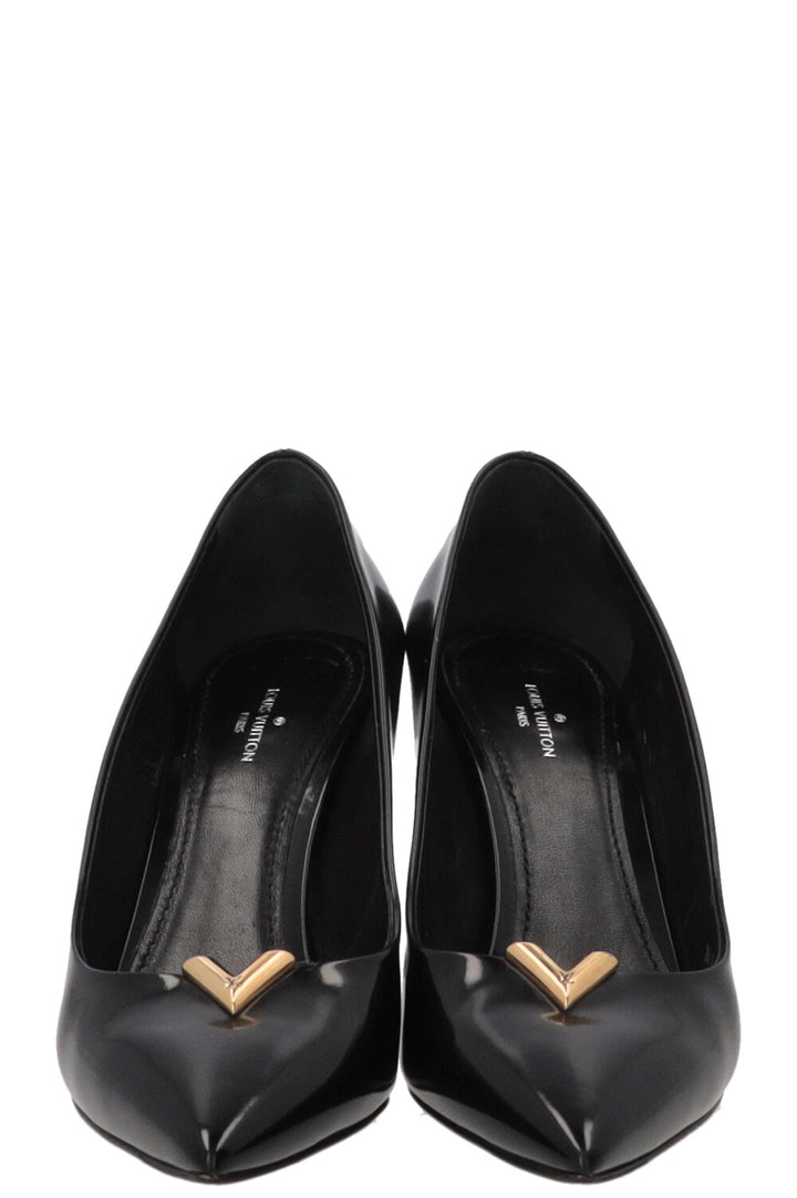 LOUIS VUITTON Heartbreaker Heels Leather Black