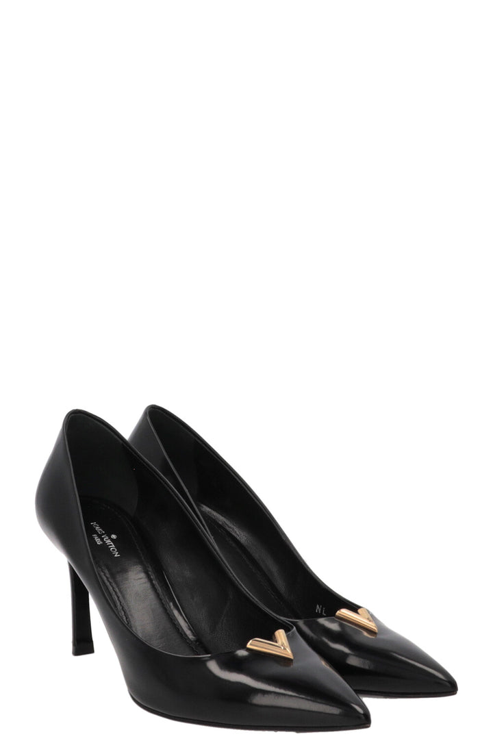 LOUIS VUITTON Heartbreaker Heels Leather Black