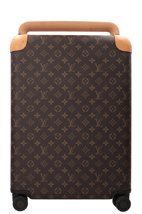 LOUIS VUITTON Horizon 55 Luggage Canvas Leather Brown
