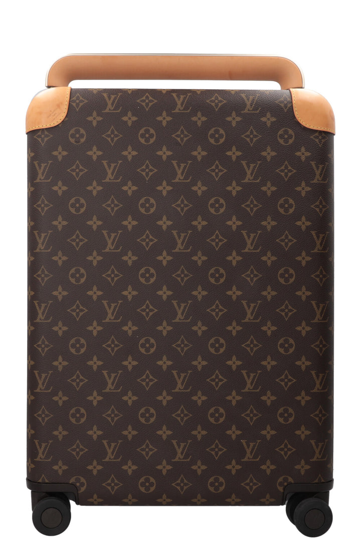 LOUIS VUITTON Horizon 55 Luggage Canvas Leather Brown
