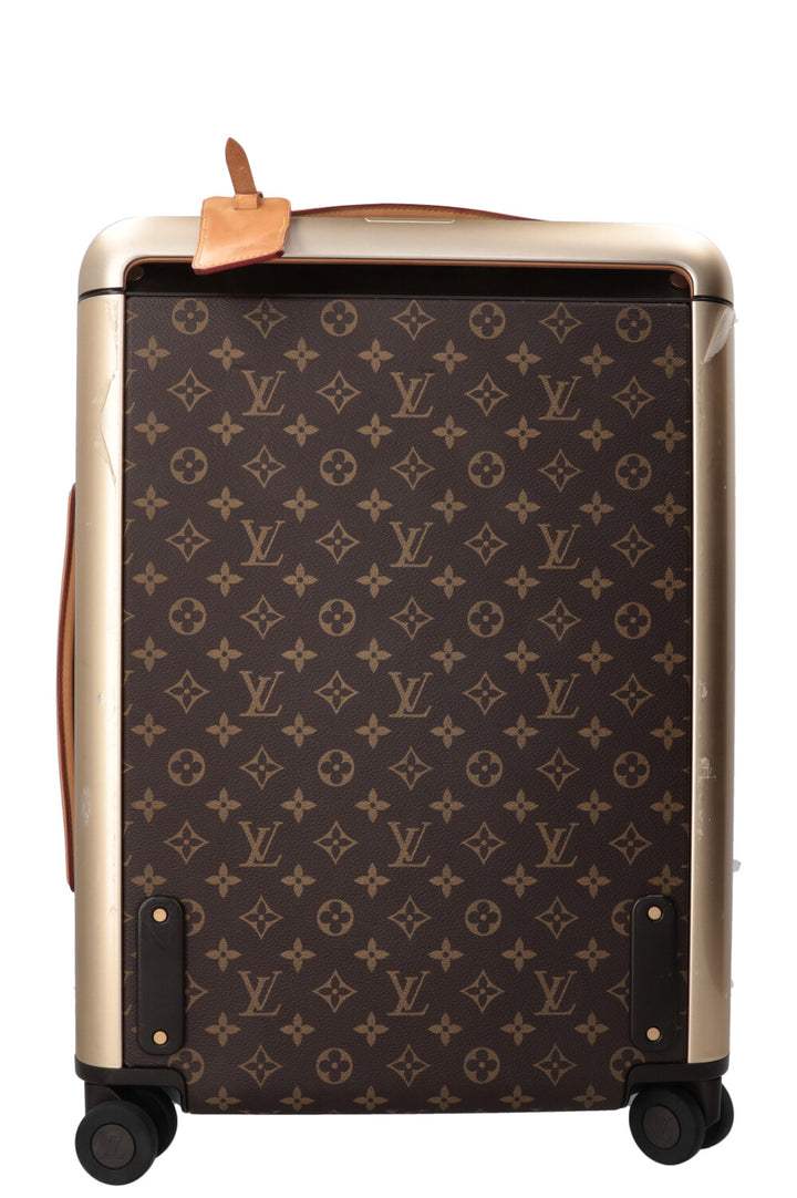 LOUIS VUITTON Horizon 55 Luggage Canvas Leather Brown
