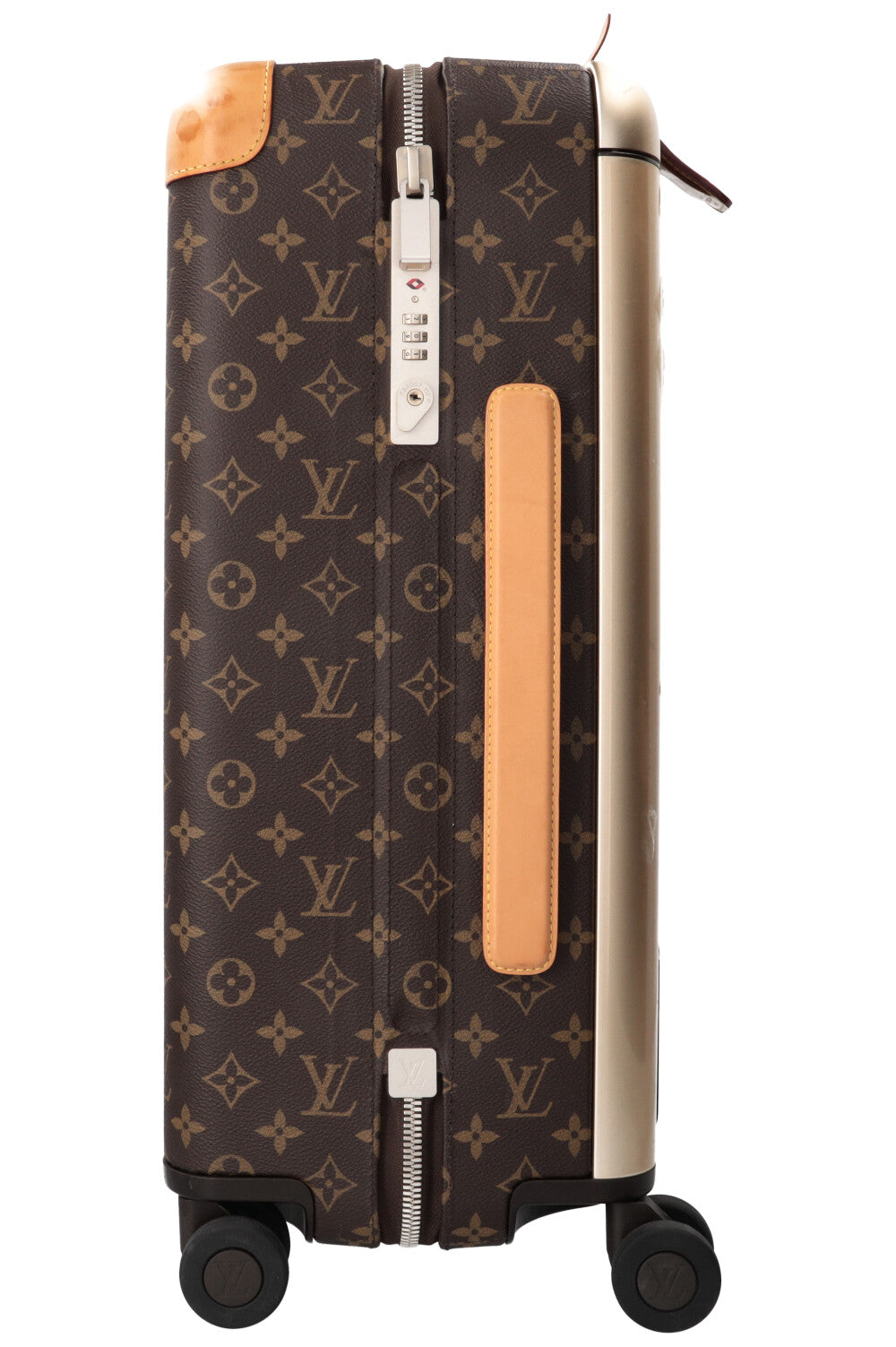LOUIS VUITTON Horizon 55 Luggage Canvas Leather Brown