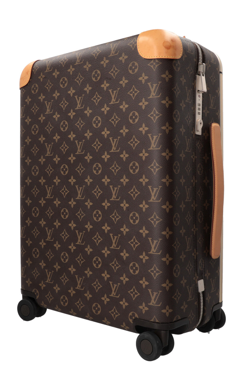 LOUIS VUITTON Horizon 55 Luggage Canvas Leather Brown