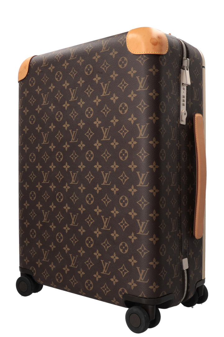 LOUIS VUITTON Horizon 55 Luggage Canvas Leather Brown