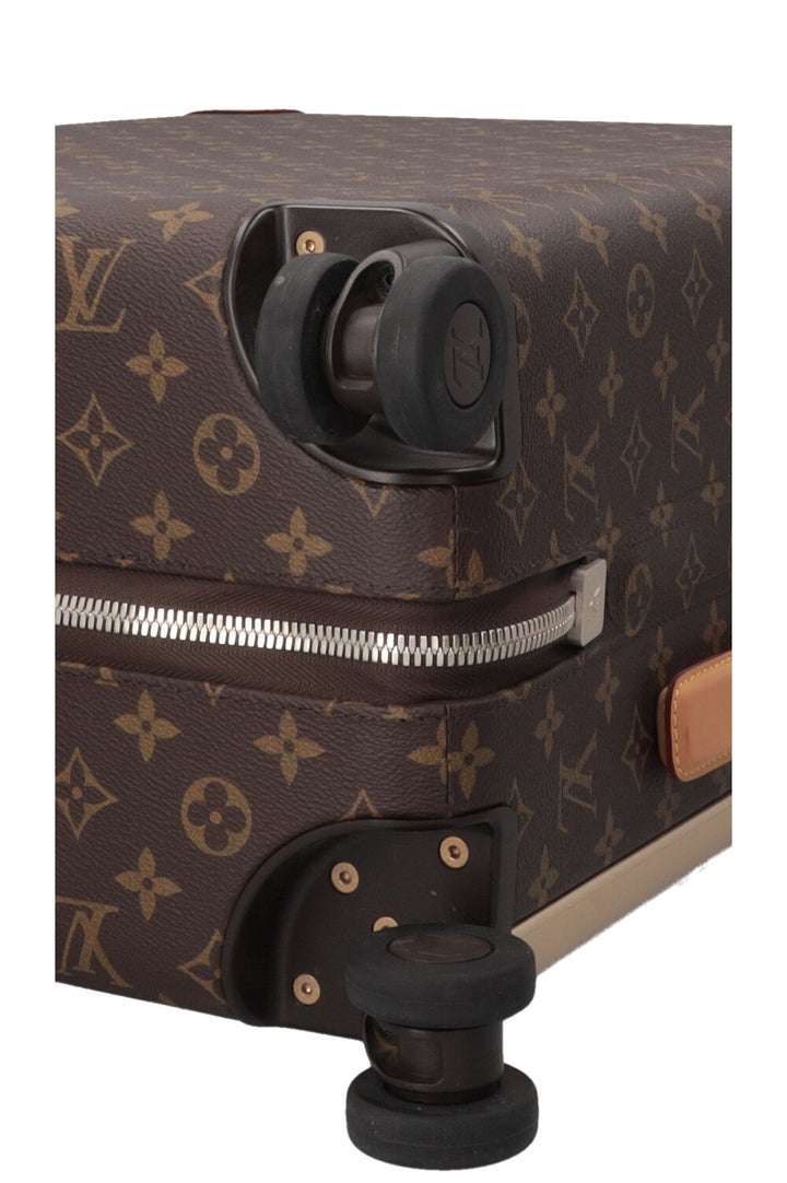 LOUIS VUITTON Horizon 55 Luggage Canvas Leather Brown