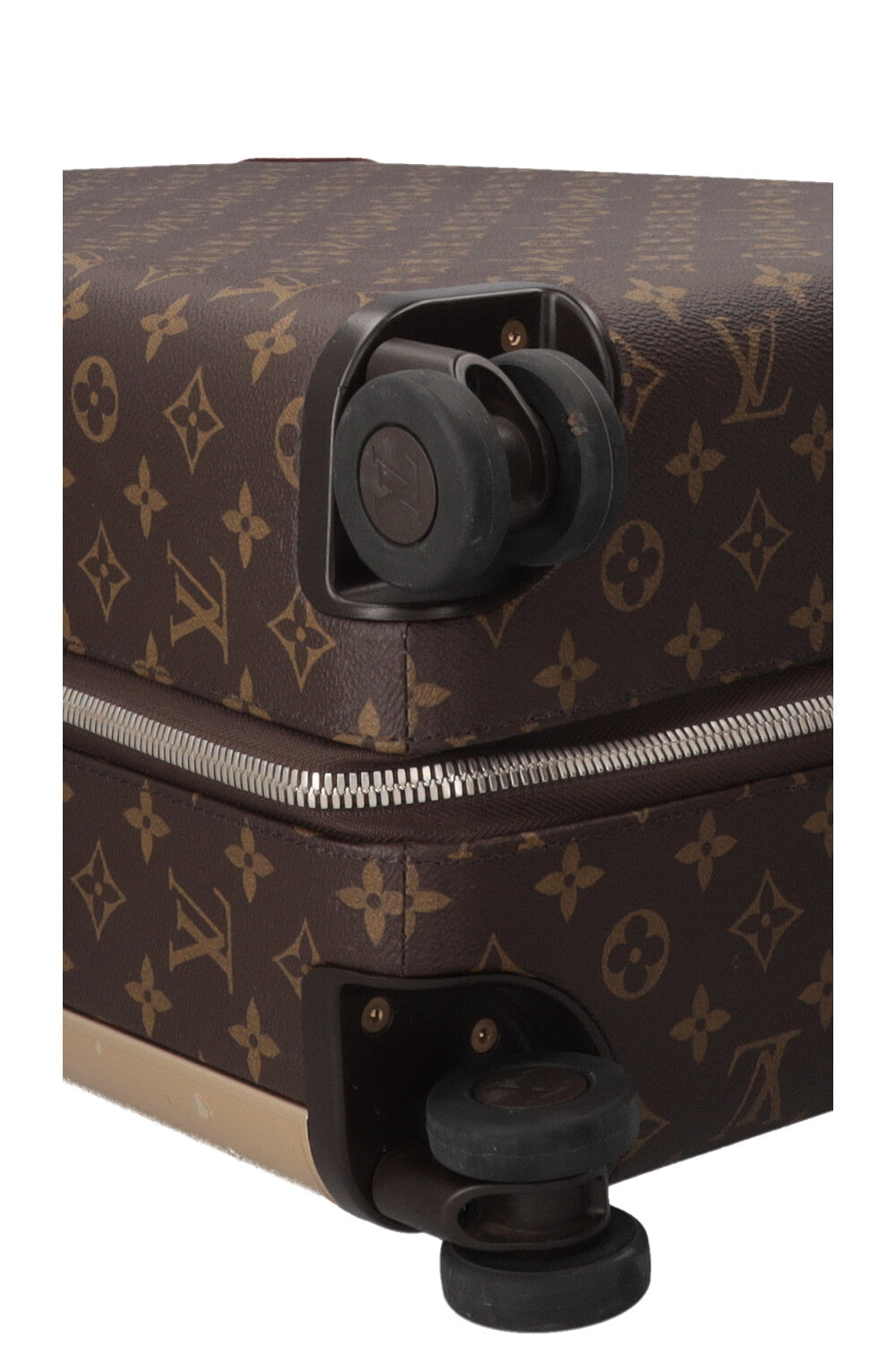 LOUIS VUITTON Horizon 55 Luggage Canvas Leather Brown