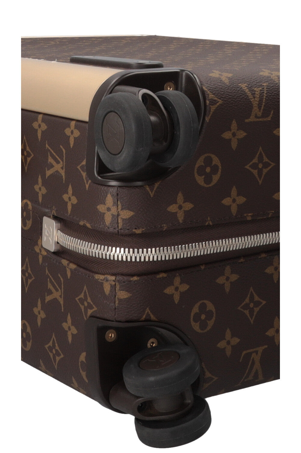 LOUIS VUITTON Horizon 55 Luggage Canvas Leather Brown