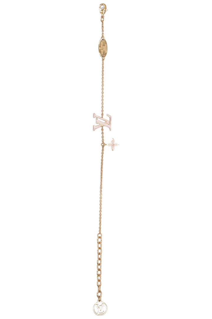 LOUIS VUITTON Iconic S00 Bracelet Brass Gold