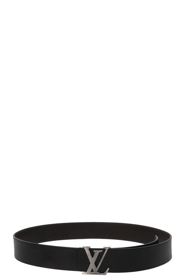 LOUIS VUITTON Initiales Leather Belt Black