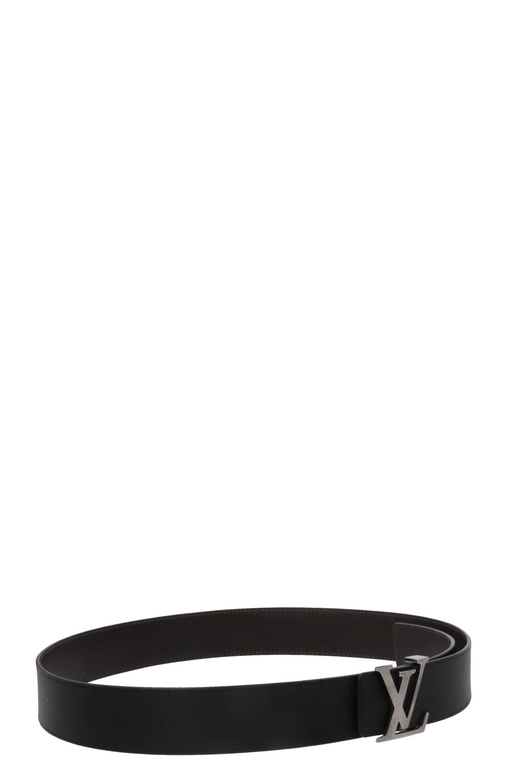 LOUIS VUITTON Initiales Leather Belt Black