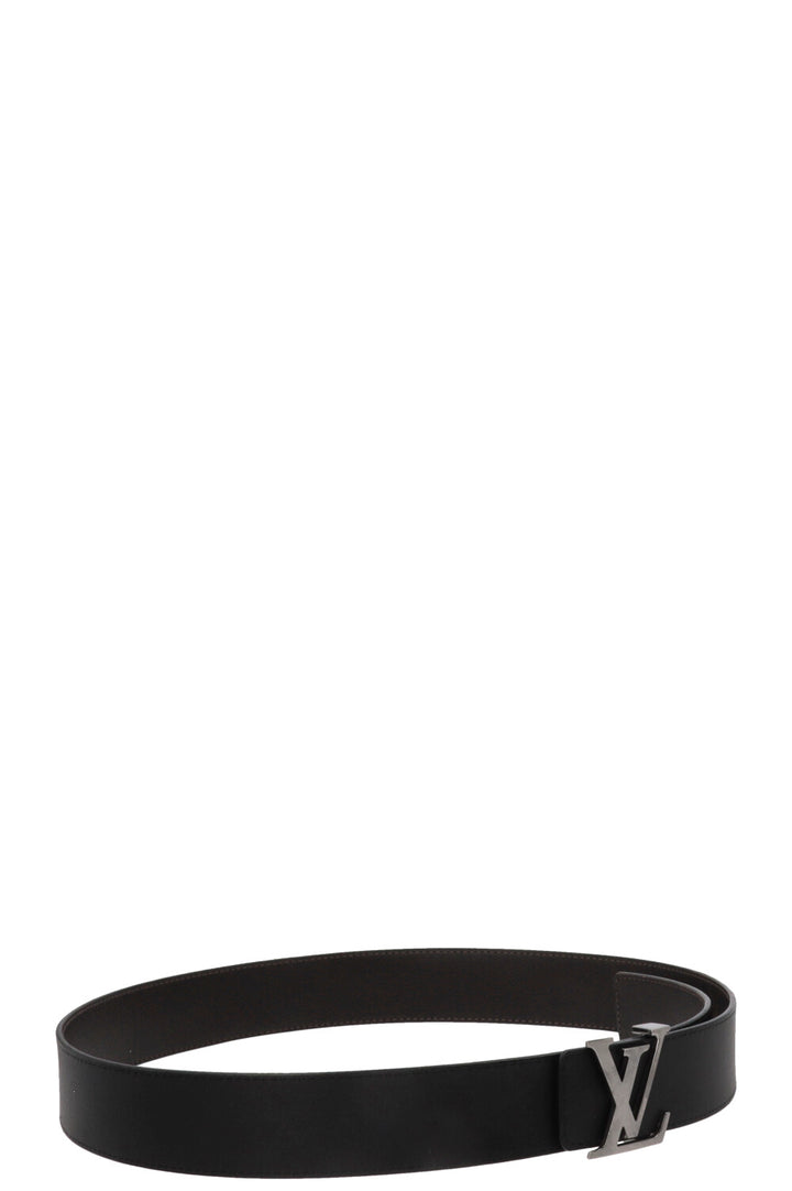 LOUIS VUITTON Initiales Leather Belt Black