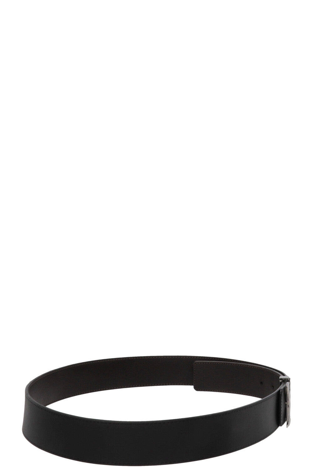 LOUIS VUITTON Initiales Leather Belt Black