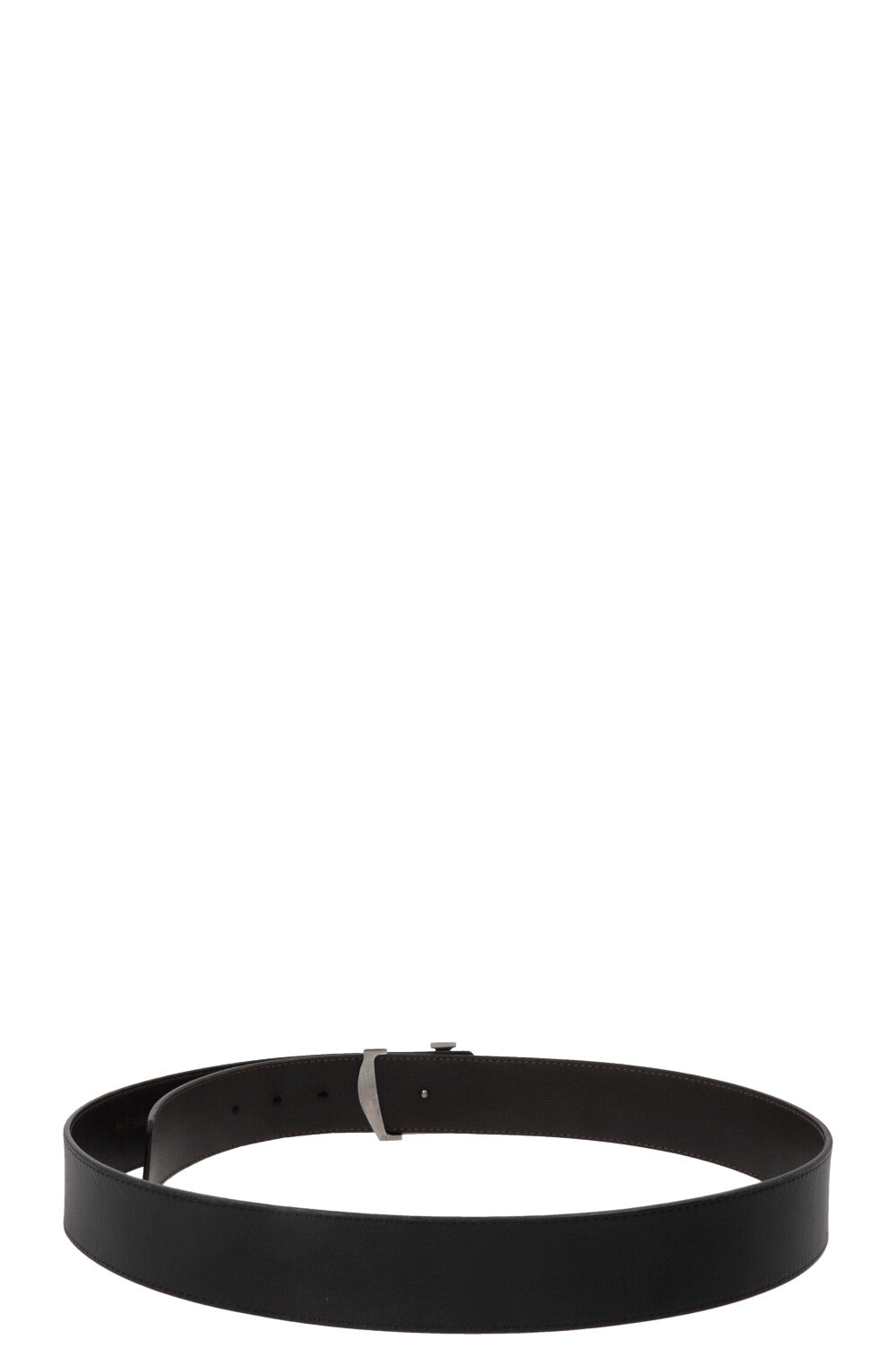 LOUIS VUITTON Initiales Leather Belt Black