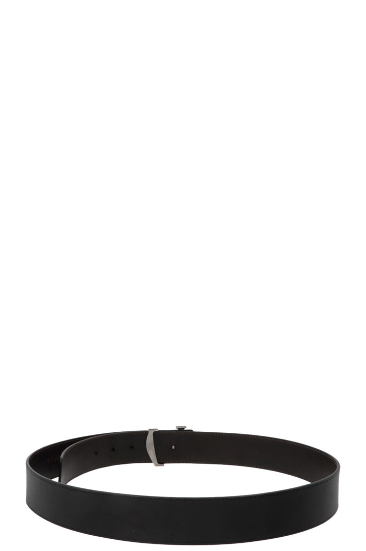 LOUIS VUITTON Initiales Leather Belt Black