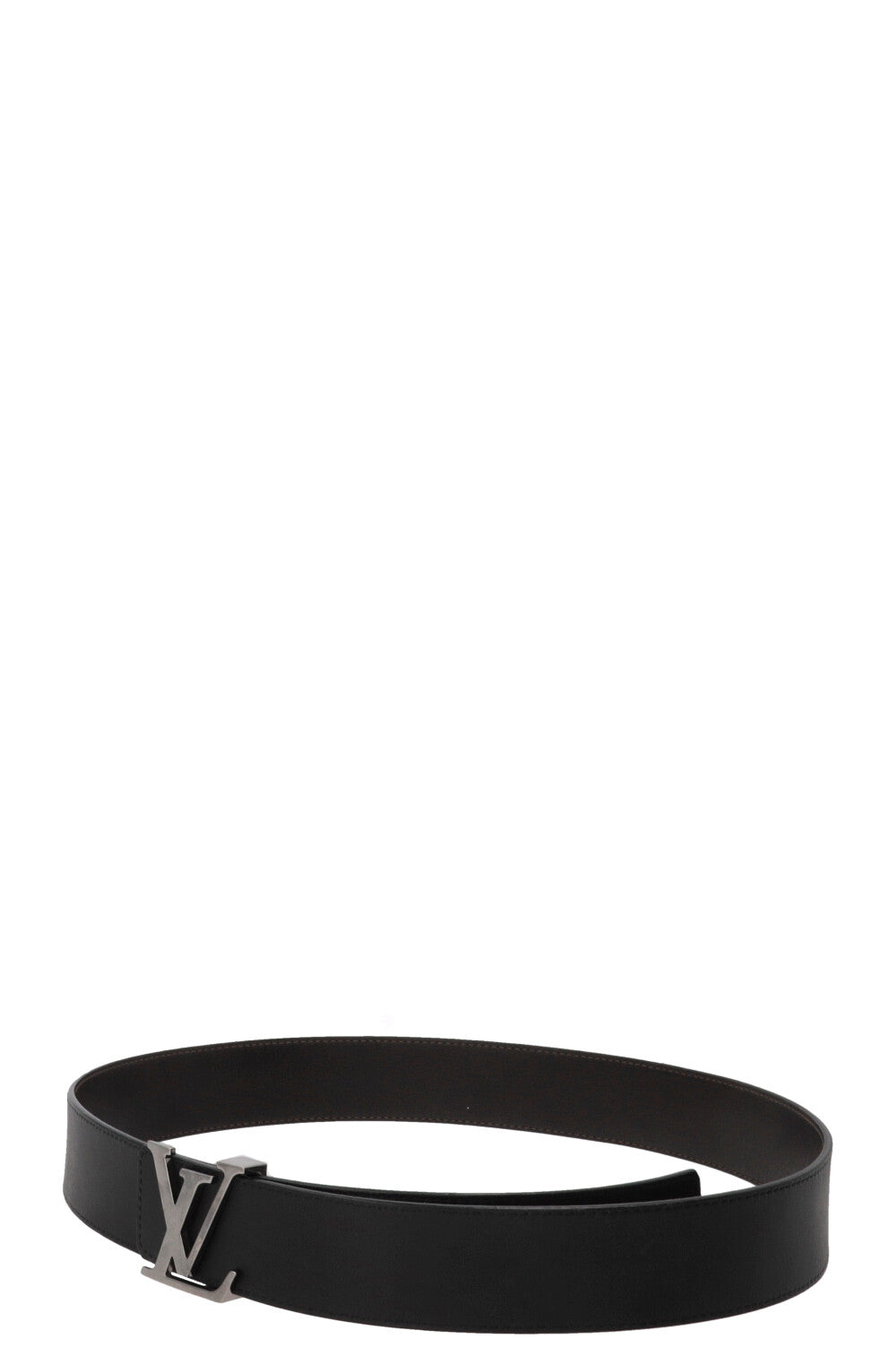 LOUIS VUITTON Initiales Leather Belt Black