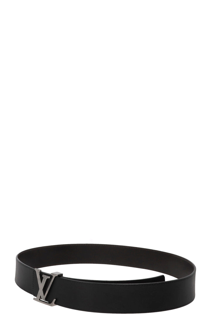 LOUIS VUITTON Initiales Leather Belt Black