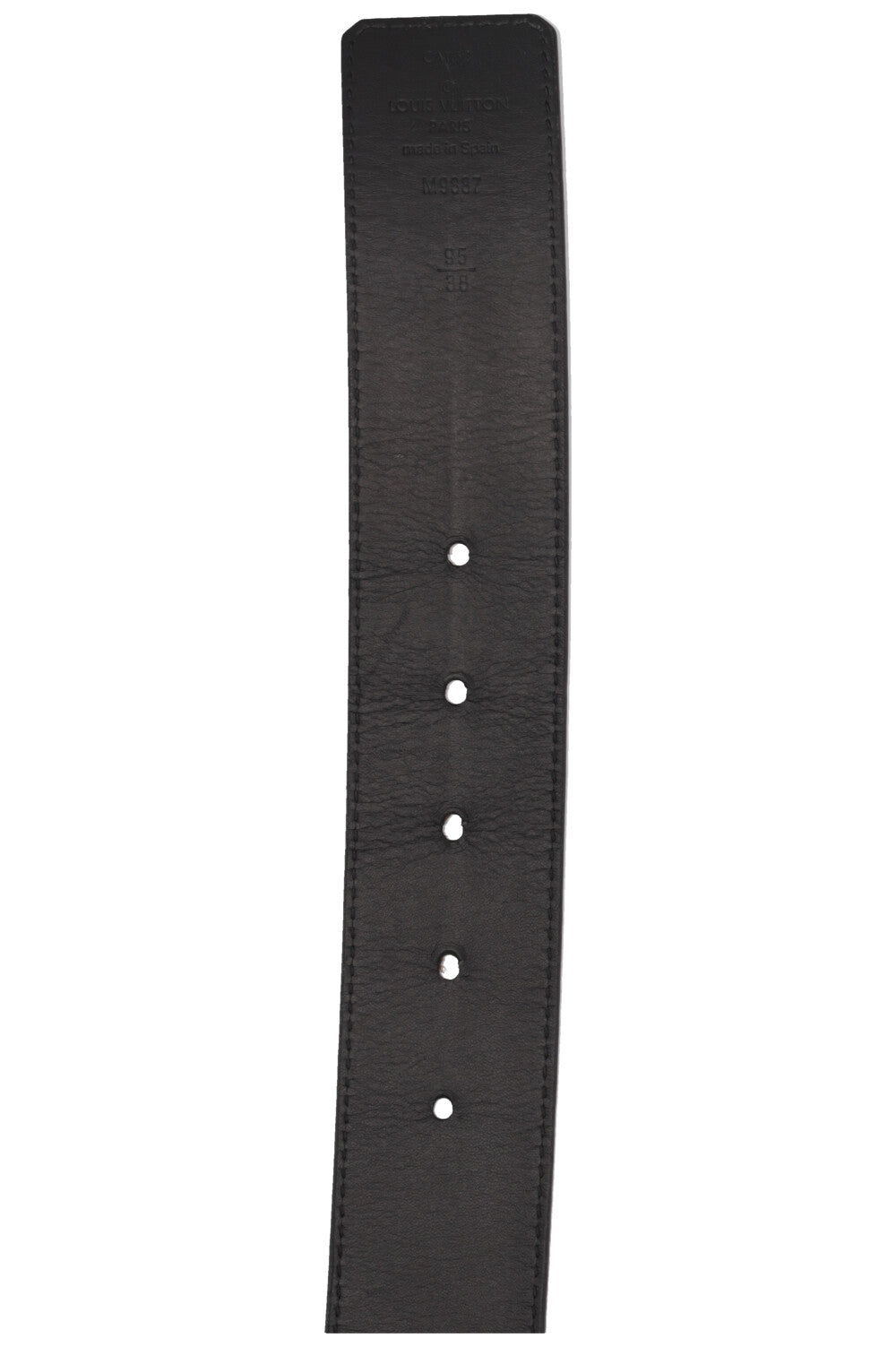LOUIS VUITTON Initiales Leather Belt Black