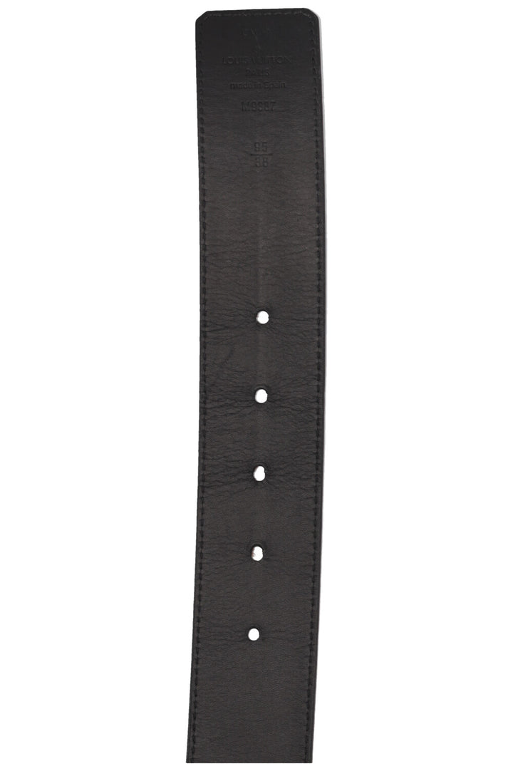 LOUIS VUITTON Initiales Leather Belt Black