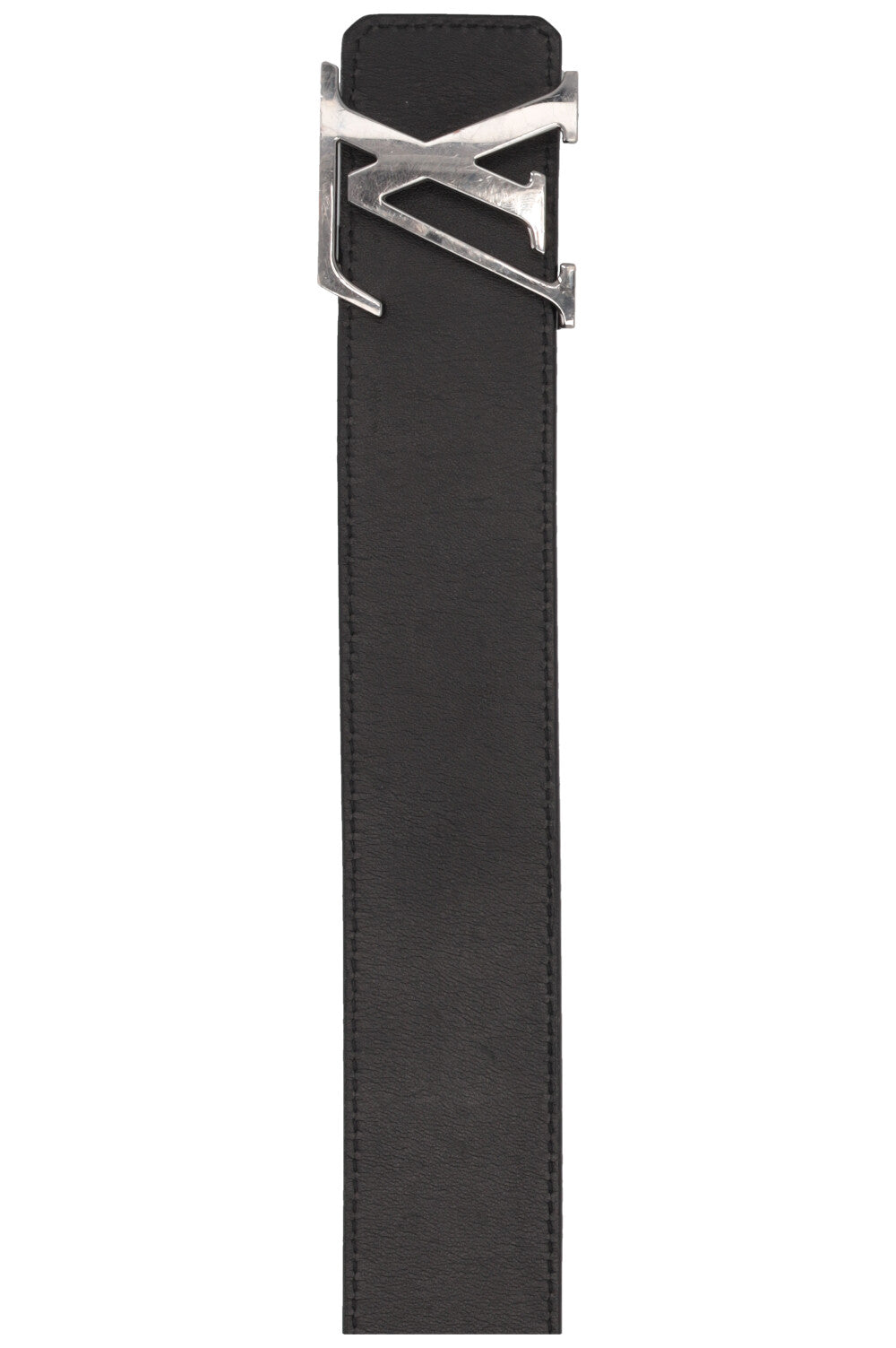 LOUIS VUITTON Initiales Leather Belt Black